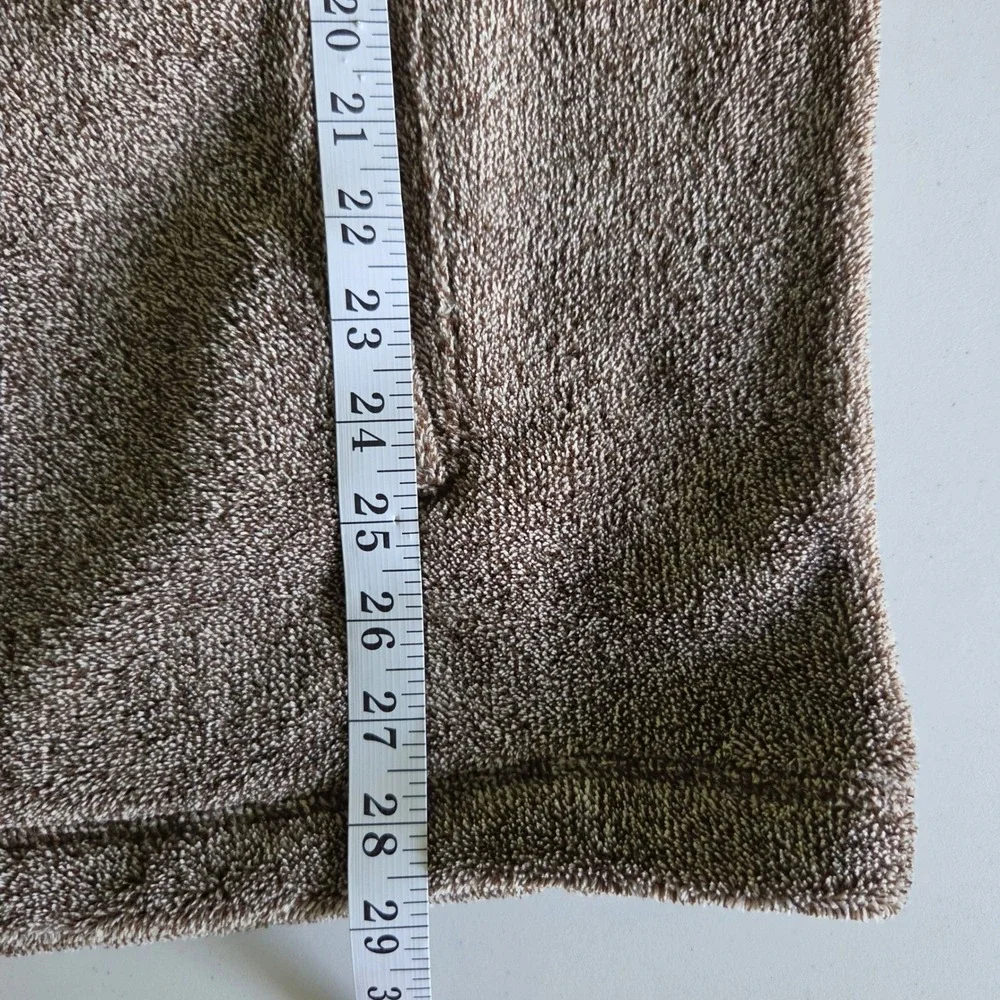 Tommy Bahama‎ Mens Brown Marl High Pile Fleece Quarter Zip Pullover XL Pockets